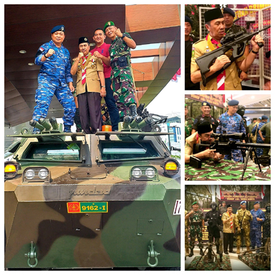 Naiki Kendaraan Tempur Anoa, Gubri Syamsuar Bangga dengan Alutsista TNI